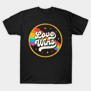 LGBTQ Love Wins Gay Pride LGBT Ally Flag T-Shirt